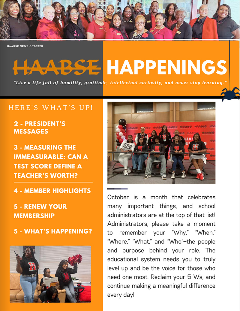 2025 HAABSE October Newsletter