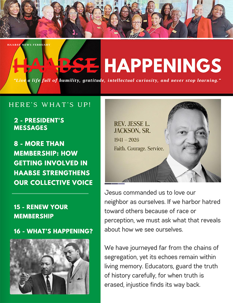 2026 HAABSE February Newsletter
